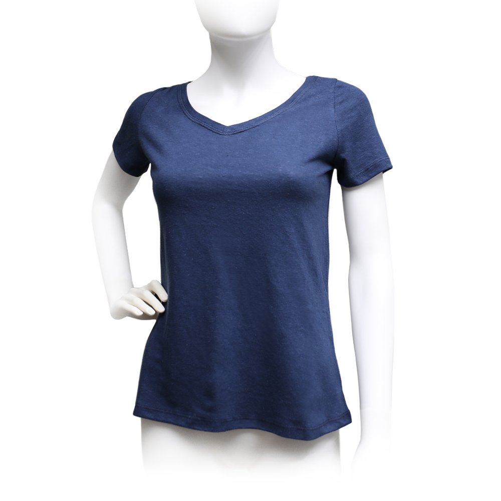 Women's V Neck T Shirt - Organic hemp wear - Times Hemp Company
